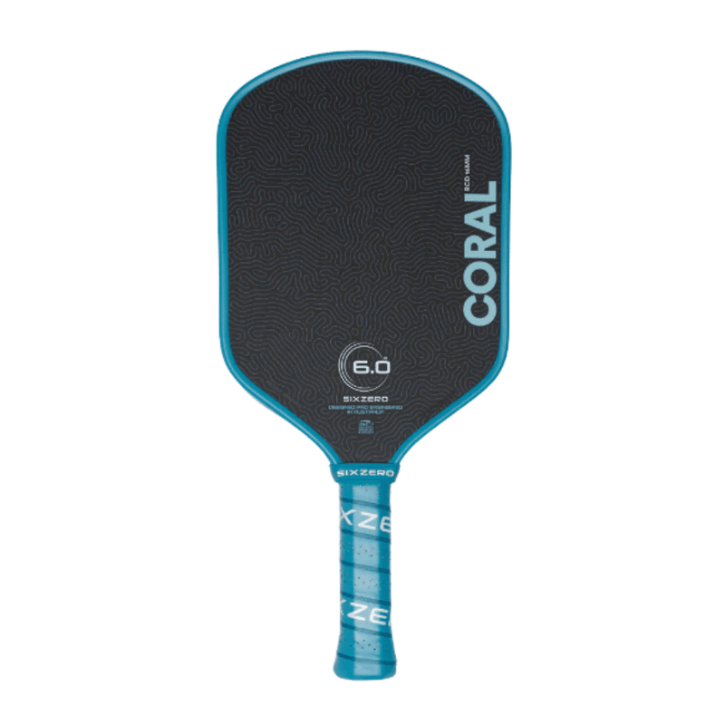 Chargez l'image dans la visionneuse de la galerie, Image d’une raquette de pickleball Six Zero Coral Hybrid 16 mm.
