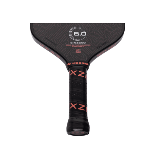 Image d’une raquette de pickleball Six Zero Coral Hybrid 16 mm.