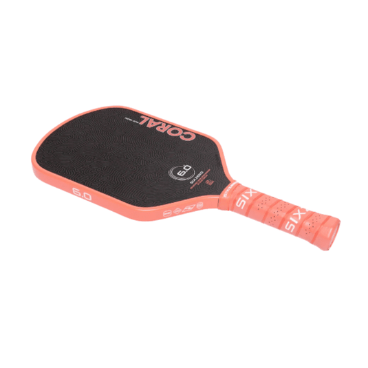 Image d’une raquette de pickleball Six Zero Coral Hybrid 16 mm.