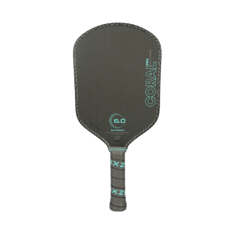 Chargez l'image dans la visionneuse de la galerie, Raquette de Pickleball Six Zero Coral Pro Allongée. - Six Zero Coral Pro Elonagated Pickleball Paddle.
