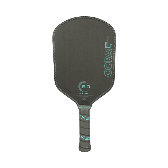 Raquette de Pickleball Six Zero Coral Pro Allongée. - Six Zero Coral Pro Elonagated Pickleball Paddle.