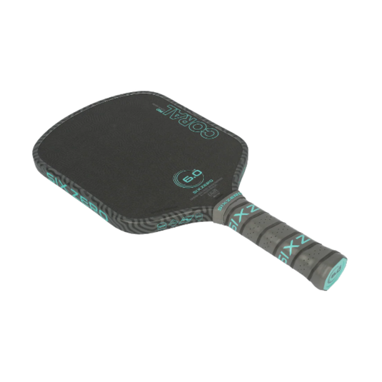 Raquette de Pickleball Coral Pro 16 mm Hybride. - Six Zero Coral Pro Hybrid pickleball paddle.