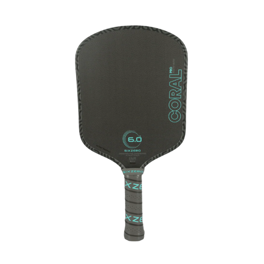 Raquette de Pickleball Six Zero Coral Pro 16 mm Widebody.