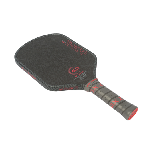Raquette de Pickleball Six Zéro coral Hybride couleur infrarouge.