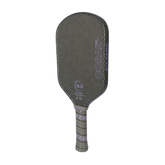 Raquette de Pickleball Six Zéro coral Hybride couleur ultra-violet.