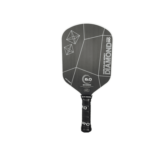 Image d'une raquette de pickleball Infinity Double Black Diamond Control de Six Zero.