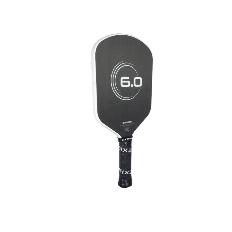 Chargez l'image dans la visionneuse de la galerie, Image d'une raquette de pickleball Infinity Double Black Diamond Control de Six Zero.
